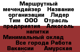 Маршрутный мечендайзер › Название организации ­ Лидер Тим, ООО › Отрасль предприятия ­ Алкоголь, напитки › Минимальный оклад ­ 26 000 - Все города Работа » Вакансии   . Амурская обл.,Благовещенск г.